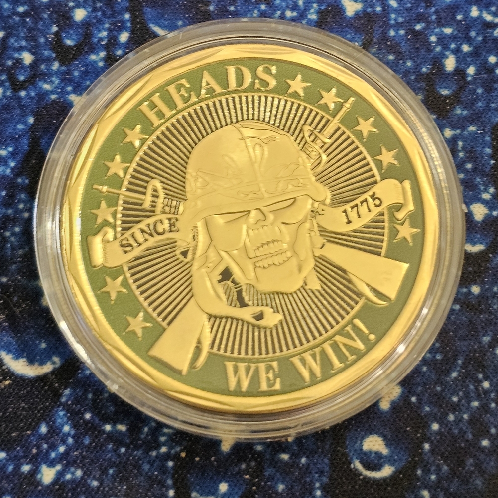 Heads We Win Tails You Lose Challenge Bronze Coin